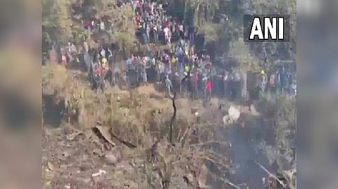 Visuals from Nepal Plane Crash Site