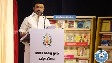 Chief Minister MK Stalin at the inauguration of Chennai Literary Festival