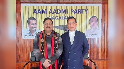 AAP appoints Asu Keyho (Right) as state president in Nagaland