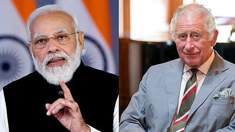 Prime Minister Narendra Modi; King Charles III
