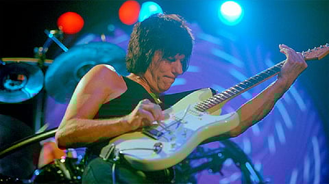Rock guitarist Jeff Beck