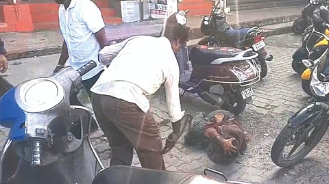 A clip from the viral video