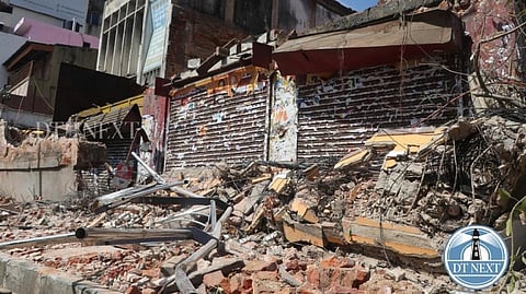 Demolished old building in Thousand lights