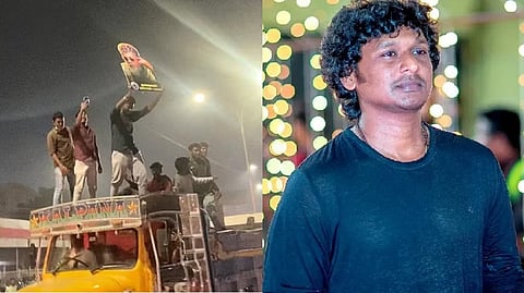 Visuals from the spot, Lokesh Kanagaraj