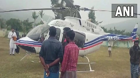 Chopper with Sri Sri Ravi Shankar