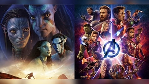 'Avatar 2' poster; 'Avengers: Infinity War' poster