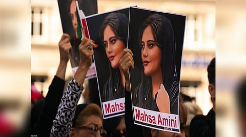 A civilian protest in Iran against the alleged custodial death of Mahsa Amini