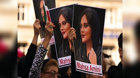 A civilian protest in Iran against the alleged custodial death of Mahsa Amini