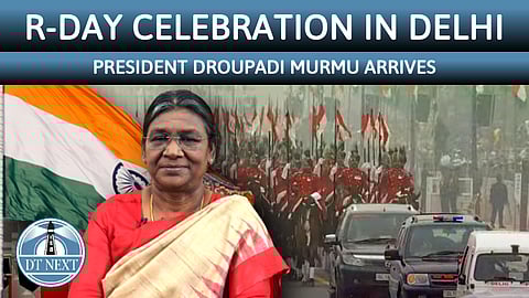 R-Day celebration in Delhi: Prez. Murmu arrives
