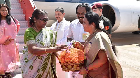 President Droupadi Murmu arrives at Madurai airport