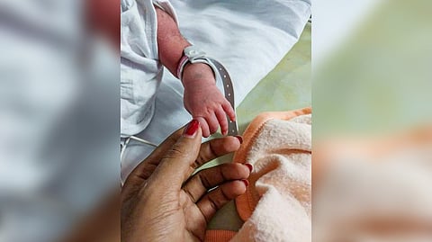 Transgender couple Ziya and Zahad newly born baby in Kozhikode.