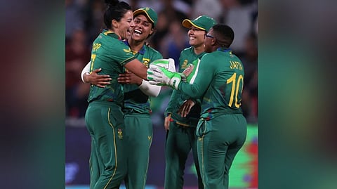 South Africa team celebrating