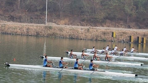 Practice Session of Rowers ahead of Senior Nationals 2023