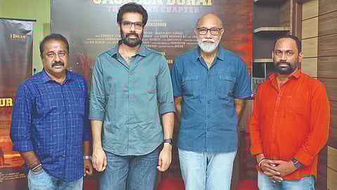 Sharavanan, Sibi, Sathyaraj and Dharanidharan (L to R)