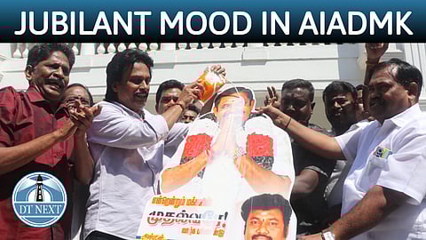 AIADMK celebrates SC verdict with crackers and sweets