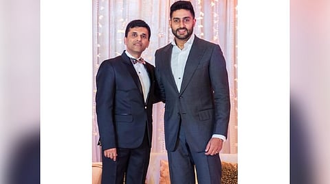 Anand Pandit and Abhishek Bachchan