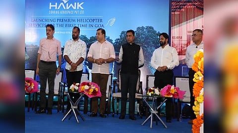 Goa CM launches helipad in Panaji
