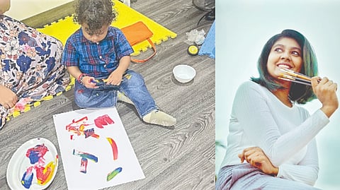 Abinaya Devakumar (L)