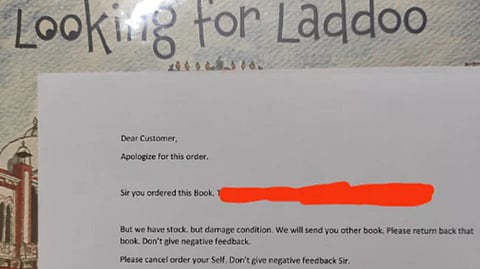 Customer gets wrong book from Amazon with sorry note