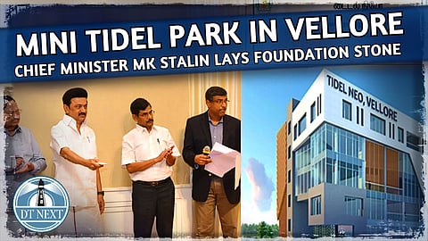 Stalin lays foundation stone for Mini Tidel Park in Vellore
