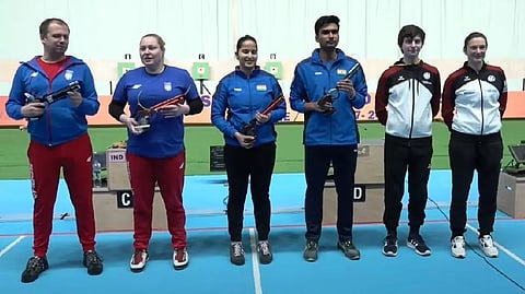 India clinched the gold medals in the ongoing ISSF Rifle and Pistol Shooting World Cup