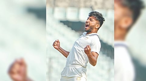 Chetan Sakariya made an instant impact on the first day