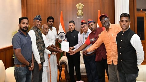 Tamil Nadu BJP chief K Annamalai along with Tamil Nadu Governor RN Ravi