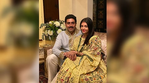 Abhishek Bachchan with Aishwarya Rai Bachchan