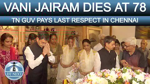 TN Guv pays last respect to veteran singer Vani Jairam