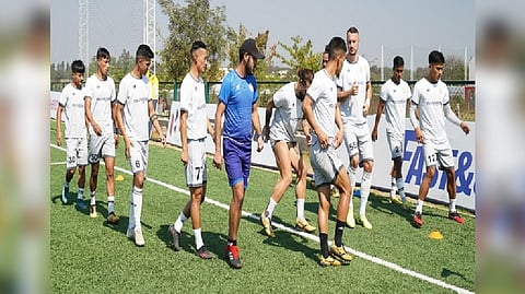 RoundGlass Punjab FC team practice session