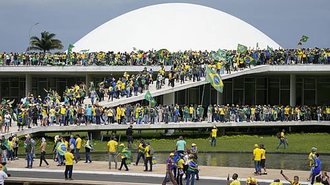 Protesters, supporters of Brazil's former President Jair Bolsonaro