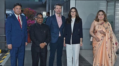 Crown Prince, Frederik Andr? Henrik Christian & Crown Princess, Mary Elizabeth of Denmark arrive in India for a 4-day visit.