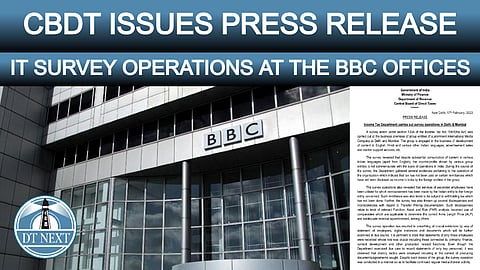 Tax has not been paid on certain remittances: CBDT on IT survey at BBC offices