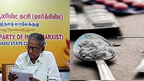 (L) CPM leader N Sankaraiah