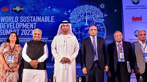Sultan Al Jaber was speaking at the World Sustainable Development Summit in Delhi
