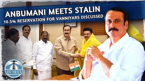 Anbumani meets Stalin to discuss 10.5% reservation for Vanniyars