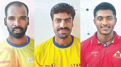 (L-R): Silambarasan; Rajneesh Gurbani ; Sai Sudharsan