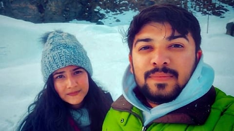 Deceased Nikki with Sahil Gahlot