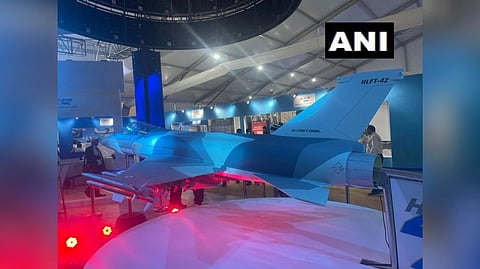 HLFT-42 aircraft displayed at the airshow