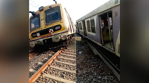 Three bogies of Mumbai local train derailed