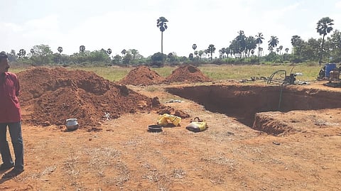 The well near which the blast occurred in Tenkasi on Thursday
