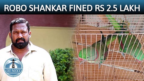 Robo Shankar fined Rs 2.5L for caging parrots