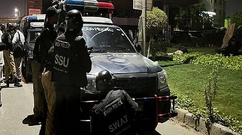 Visuals from the Karachi attack scene