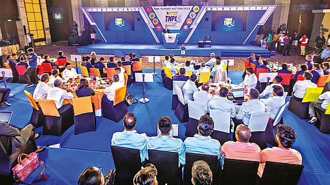 Tamil Nadu Premier League auction in Mahabalipuram on Thursday