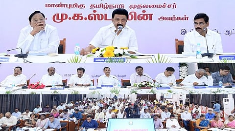 Chief Minister MK Stalin in Vellore zone review meeting
