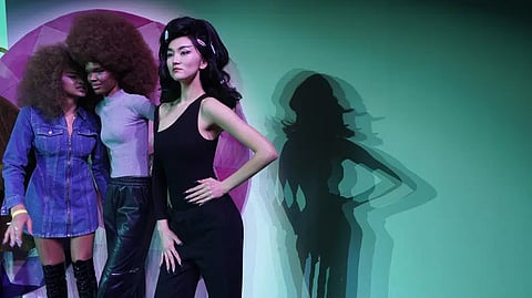 Models are seen during rehearsal ahead to The Blonds presentation during Fashion Week