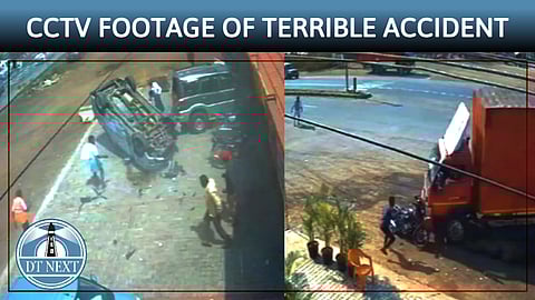 CCTV footage of terrible accident