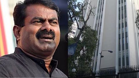 Naam Tamilar Katchi coordinator Seeman ; BBC Office in Delhi