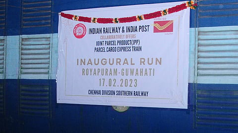 Chennai Railway Division, in association with India Post, has launched its first "Joint Parcel product