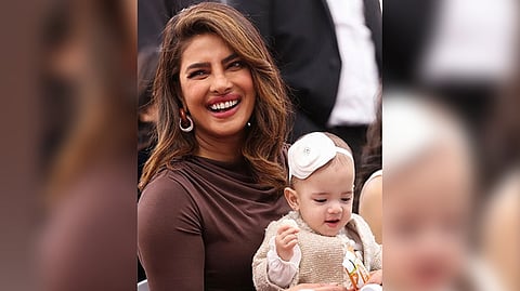 Priyanka Chopra  with her daughter Malti Marie Chopra Jonas